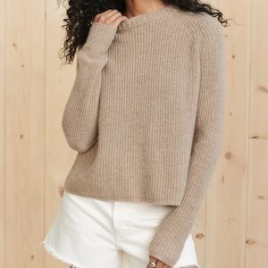 JENNI KAYNE CASHMERE FISHERMAN SWEATER